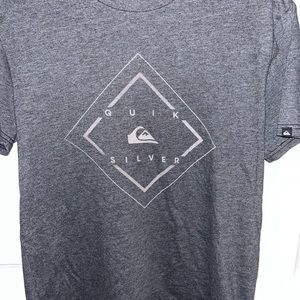 Mens Quiksilver dark grey modern fit tshirt